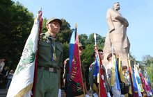 Фото 1: На площі перед пам’ятником Іванові Франкові у Львові відбулось урочисте відкриття Пластового року