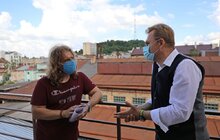 Фото 9: Мер Львова відвідав склодзеркальний завод «Галімпекс» та обговорив з підприємцями можливість модернізації виробництва і розвитку мікрорайону