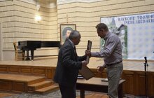 Фото 9: Мер Львова привітав НТШ з 145-річчям і зазначив, що наступного року в бюджеті міста на діяльність товариства буде передбачено 400 тис грн