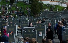 Фото 3: У Великодню неділю у Львові спільно помолились за загиблих воїнів АТО