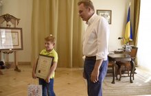 Фото 11: Мер Львова подякував маленькому львів’янину, який врятував товариша на Хмельниччині