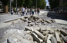 Фото 11: Реконструкція вул. С. Бандери триває: до кінця року планують завершити роботи і відкрити вулицю для проїзду
