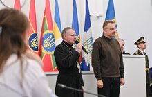 Фото 17: У День Соборності у Львові 28 захисників посмертно нагородили «Почесним знаком Святого Юрія» (фото)
