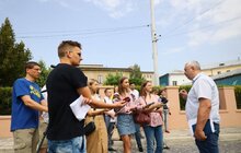 Фото 12: На вул. Бандери демонтують аварійну підпірну стінку: трамваї №1 та №2 курсуватимуть за частково зміненими маршрутами (відео)