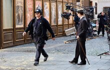 Фото 4: У Львові знімають історичний серіал: де можна побачити декорації та які зміни для водіїв (фото/відео)