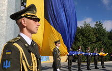 Фото 7: У Львові до Дня Державного Прапора урочисто підняли синьо-жовтий стяг