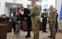 Фото 14: До Дня Героїв у Львові 30 захисників посмертно нагородили «Почесним знаком Святого Юрія» (фото/відео)