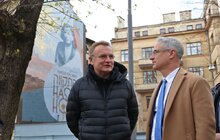 Фото 2: До 75 річниці проголошення незалежності Ізраїлю у Львові відкрили мурал «Атіква-Надія» (відео)