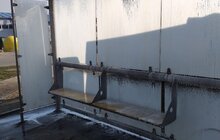 Фото 14: Комунальні служби дезінфікують місто: миють вулиці, тротуари, зупинки транспорту, сходові клітки будинків