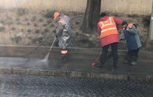 Фото 12: Комунальні служби Львова проводять миття вулиць