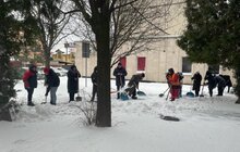 Фото 45: Працівники Львівської мерії долучились до прибирання міста від снігу