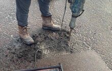 Фото 3: На вулицях міста проводять поточний ремонт доріг з ліквідації гостроаварійних ям холодним асфальтом