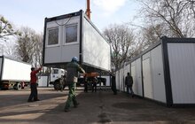 Фото 2: Тимчасові модульні містечка для українців, які рятуються від війни у Львові: фото
