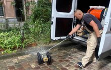 Фото 14: Львівводоканал з допомогою машини-робота із вмонтованою камерою перевірив стан колектора на вул. Голубовича