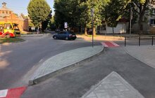 Фото 1: На перехресті вул. Тернопільська-Панаса Мирного-Угорська-Литвиненка облаштували кільцевий рух