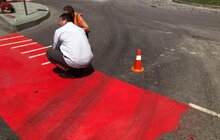 Фото 2: На перехресті вул. Тернопільська-Панаса Мирного-Угорська-Литвиненка облаштували кільцевий рух
