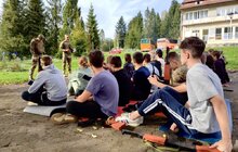 Фото 4: Для львівських школярів провели військові польові навчання у Карпатах