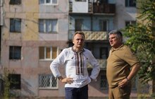 Фото 2: Мер Львова Андрій Садовий відвідав прифронтову Авдіївку