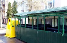 Фото 2: Миття і дезінфекція контейнерів: у Львові перевізники побутових відходів прибирають свої майданчики