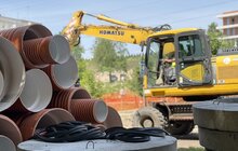 Фото 7: Реконструкція вул. Мазепи: демонтовують старе покриття і контактну мережу