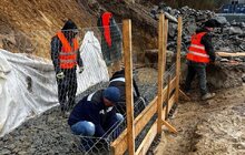 Фото 3: На в’їзді до Львова з напрямку Винників розпочали облаштовувати нову підпірну стінку