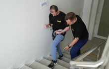 Фото 5: У центрі НЕЗЛАМНІ 39-річний військовий заново вчиться ходити після поранення