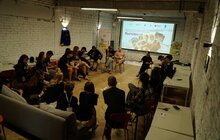 Фото 3: Молодіжний обмін «ВідНОВА:UA» у Львові: волонтери перетворили закинутий простір на артрезиденцію