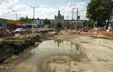 Фото 7: На пл. Двірцевій завершують влаштування каналізаційного колектора
