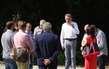 Фото 3: Мер Львова оглянув виконання робіт з будівництва Інформаційно-освітнього центру та парковки в Шевченківському гаю