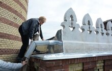 Фото 7: Купол пам’ятки архітектури – давньоєврейського шпиталю на вул. Раппопорта, 8, завершують реставрувати