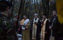 Фото 9: На братській могилі на цвинтарі Старого Знесіння відбулося вшанування пам’яті загиблих воїнів УГА