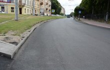 Фото 8: На вул. Митрополита Андрея завершується ремонт дороги: вже замінили дорожнє покриття, тривають роботи на тротуарах