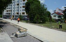 Фото 6: Велопростір Львова збільшується: на пр. Чорновола тривають роботи з будівництва велодоріжки