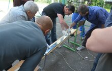 Фото 6: «Це приклад того, як школа, звернувши увагу на проблему енергоефективності, зробила щось конкретне та отримала від цього користь», – В. Довжик