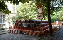 Фото 1: На вул. Пісковій триває капітальний ремонт: інженерні мережі вже замінено на 25%