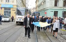Фото 8: Львів'яни відзначили 26-ту річницю підняття Державного прапора над Ратушею