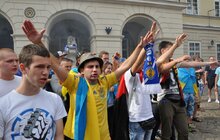 Фото 3: Марш єдності у Львові розпочався Державним Гімном України