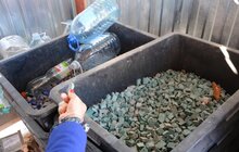 Фото 9: За відновленням мозаїки на колишньому магазині «Океан» можна слідкувати он-лайн