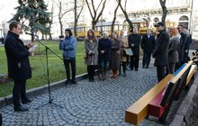 Фото 8: «Історики назвали Львів точкою перетину багатьох світів і ця лавочка також має стати такою точкою», - Матіас Конрад