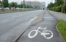 Фото 24: У Львові продовжують облаштовувати велодоріжки: роботи тривають на низці вулиць