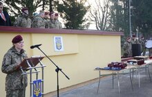 Фото 1: У Львові відбулись урочисті заходи, приурочені святкуванню Дня військової частини А0284 (80-ої окремої десантно-штурмової бригади)
