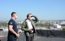 Фото 19: Андрій Садовий оглянув будинок на вул. Виговського, де вчора сталась пожежа