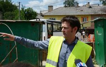 Фото 25: Роботи з прокладання каналізаційного колектора закритим методом.