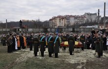 Фото 12: Львів попрощався з Героєм з АТО з Тарасом Стельмахом