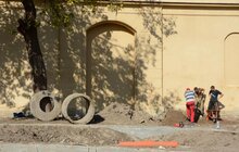 Фото 6: У Львові тривають роботи з облаштування простору і встановлення скульптурної композиції до 100-річчя ЗУНР