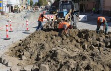 Фото 2: Частину вул. Богдана Хмельницького планують завершити до кінця вересня