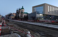 Фото 10: Ремонт вул. Шевченка: на останньому відрізку розпочато монтаж трамвайних плит і колії
