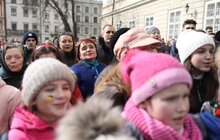 Фото 6: Сьогодні в центрі Львова урочисто заспівали Гімн України