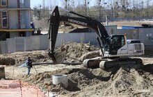 Фото 14: На вул. Шевченка тривають роботи з облаштування квазікільця