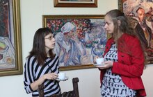 Фото 2: Усі охочі малювали пейзаж «Собор Св. Юра під захід сонця» О. Новаківського на День міста
